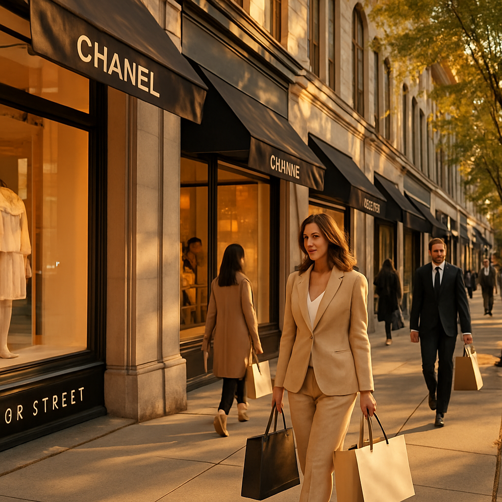 Designer boutiques along Bloor Street's Mink Mile in Yorkville